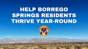 Help Borrego Springs Residents Thrive Year-Round